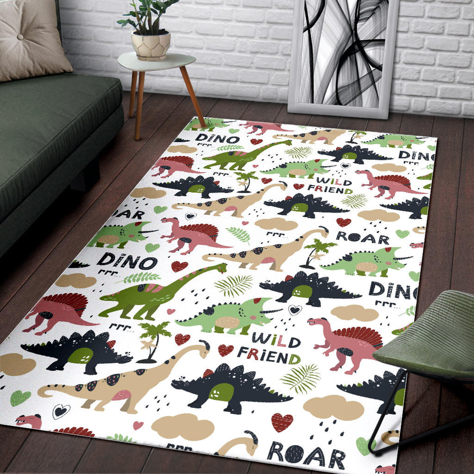 Cute Dinosaurs Pattern Area Rug