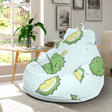 Durian Pattern Blue Background Bean Bag Cover