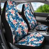 Hibiscus Pattern Print Design 02 Universal Fit Car Seat Covers