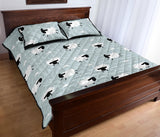 Sheep polka dot cloud pattern Quilt Bed Set