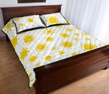 Sun pattern Quilt Bed Set