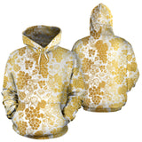 Gold Grape Pattern Men Women Pullover Hoodie