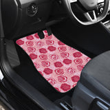 Rose Pattern Print Design 02 Front Car Mats