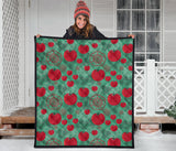 Tomato Design Pattern Premium Quilt