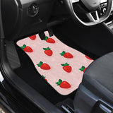 Strawberry Beautiful Pattern Front And Back Car Mats