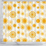 Sun Design Pattern Shower Curtain Fulfilled In US