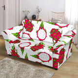 Dragon Fruits White Background Loveseat Couch Slipcover