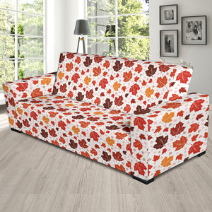 Colorful Maple Leaf Pattern Sofa Slipcover