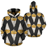 French Fries Dark Background Zip Up Hoodie