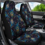 Beautiful Peacock Feather Pattern  Universal Fit Car Seat Covers