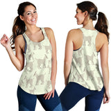 Little young goat pattern Women Racerback Tank Top