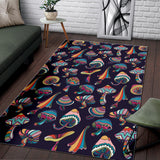 Colorful Mushroom Design Pattern Acolorful Mushroom Pattern Area Rugrea Rug