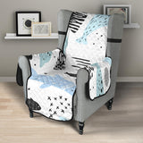 Cute dolphins Childish Style pattern Chair Cover Protector