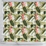 Heliconia Pattern Shower Curtain Fulfilled In US