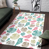 Colorful Shell Pattern Area Rug