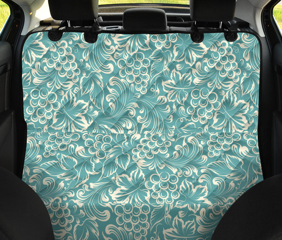 Classic Hand Drawn Grape Pattern Dog Car Seat Covers