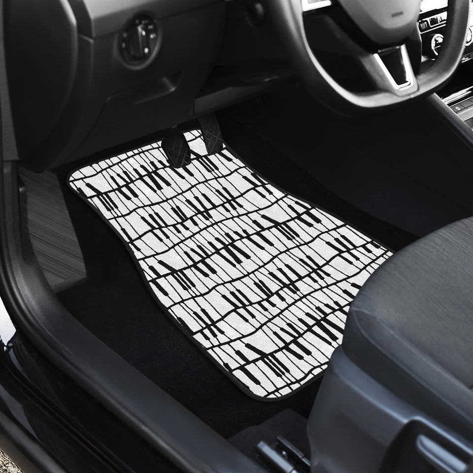 Piano Pattern Print Design 03 Front Car Mats