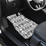Piano Pattern Print Design 03 Front Car Mats