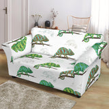 Chameleon Lizard Pattern Loveseat Couch Slipcover
