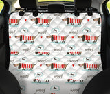 Cute Dachshund Bone Pattern Dog Car Seat Covers