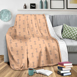 Engine Piston Cream Background Pattern Print Design 04 Premium Blanket