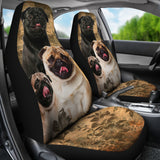 Pug Car Seat Covers (Set Of 2)