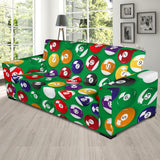 Billiard Ball Pattern Print Design 02 Sofa Slipcover