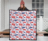 British Pattern Print Design 03 Premium Quilt