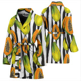 Papaya Design Pattern Women'S Bathrobe