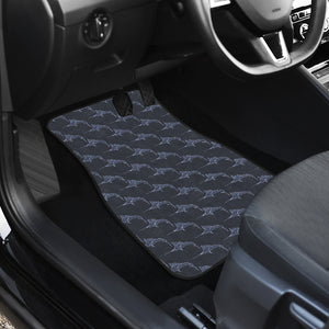 Swordfish Pattern Print Design 03 Front Car Mats