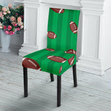 American Football Ball Field Background Dining Chair Slipcover