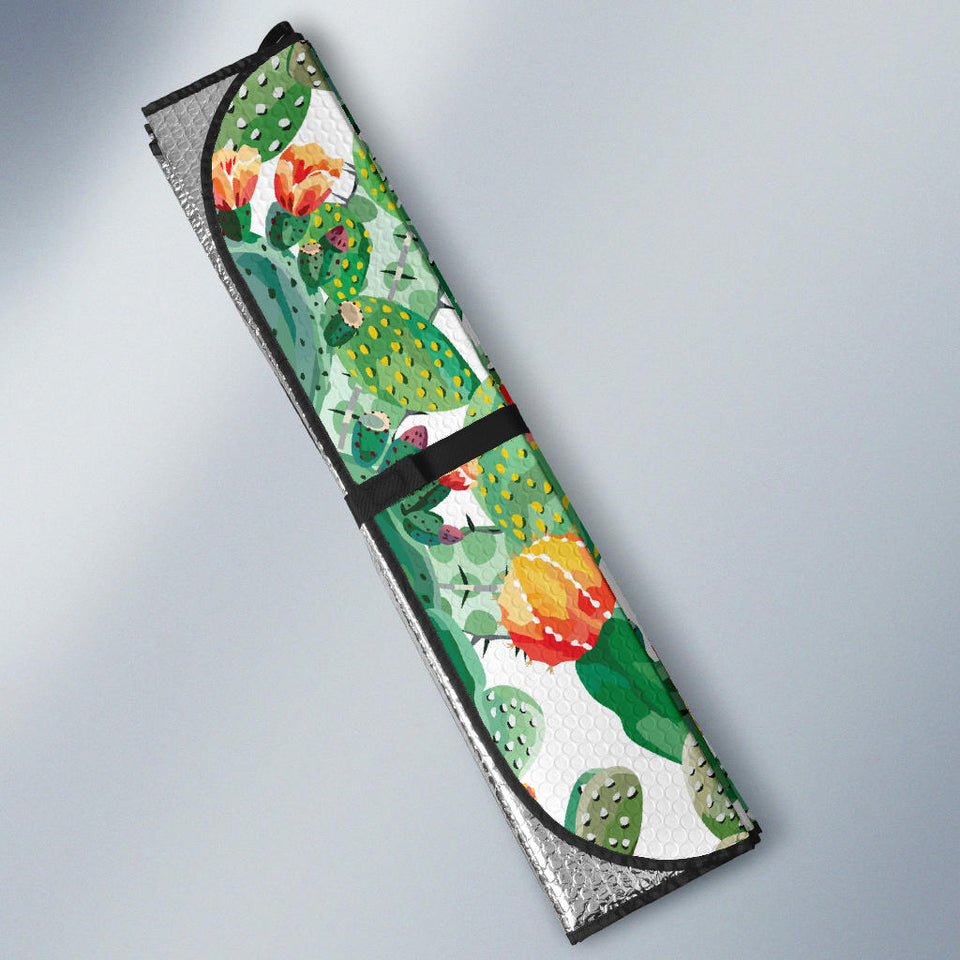 Cactus Design Pattern Copy Car Sun Shade
