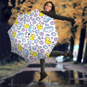 Duck Toy Pattern Print Design 01 Umbrella