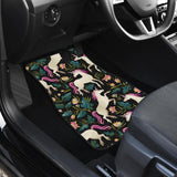 Unicorns Forest Background Front And Back Car Mats
