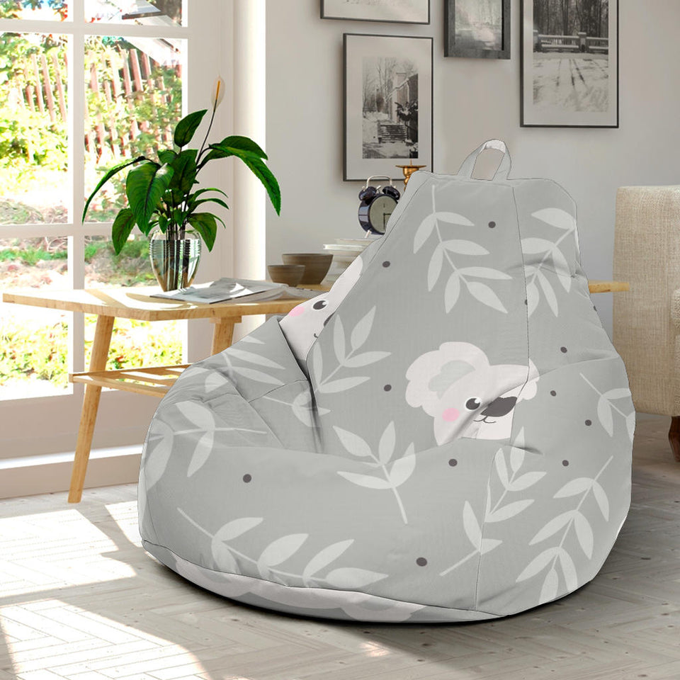 Cute Koala Leaves Pattern Bean Bag Cover