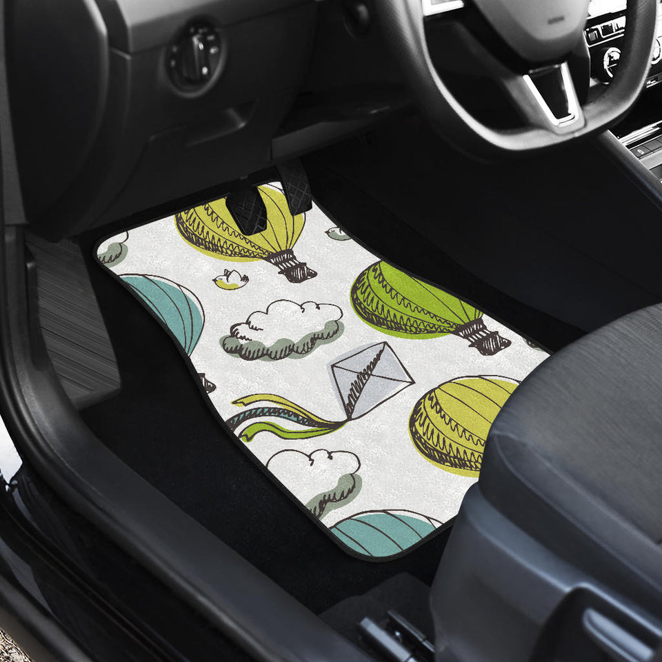 Hot Air Balloon Bird Cloud Pattern Front And Back Car Mats
