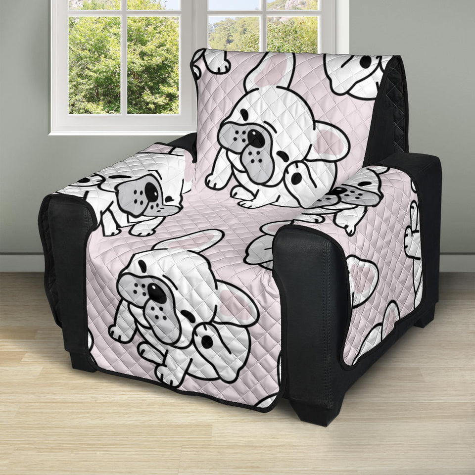 Cute french bulldog pattern Recliner Cover Protector