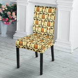 English Bulldog Pattern Print Design 02 Dining Chair Slipcover