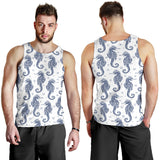 Seahorse pattern background Men Tank Top