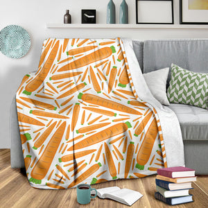 Carrot Pattern Print Design 02 Premium Blanket