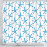 Watercolor Starfish Pattern Shower Curtain Fulfilled In US