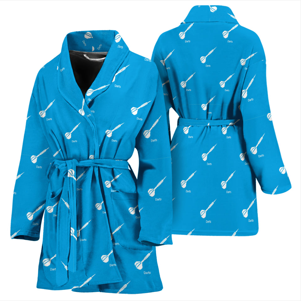 Darts Pattern Print Design 05 Women's Bathrobe