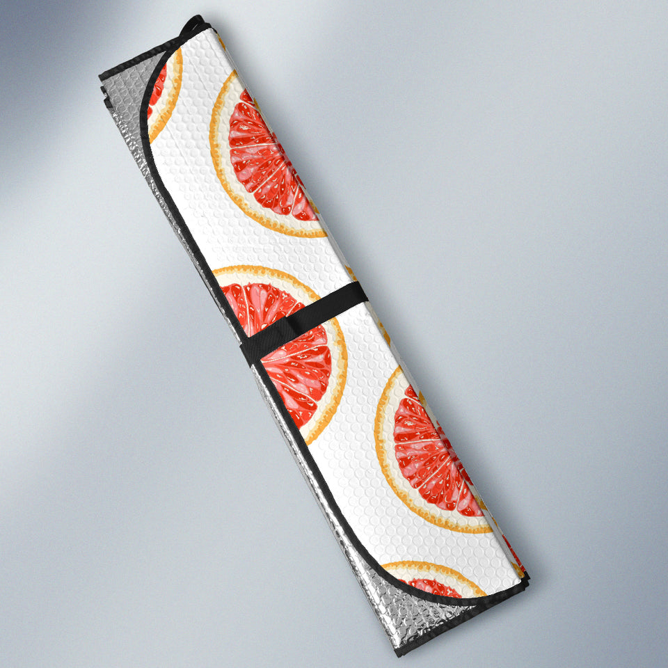 Grapefruit Pattern Car Sun Shade