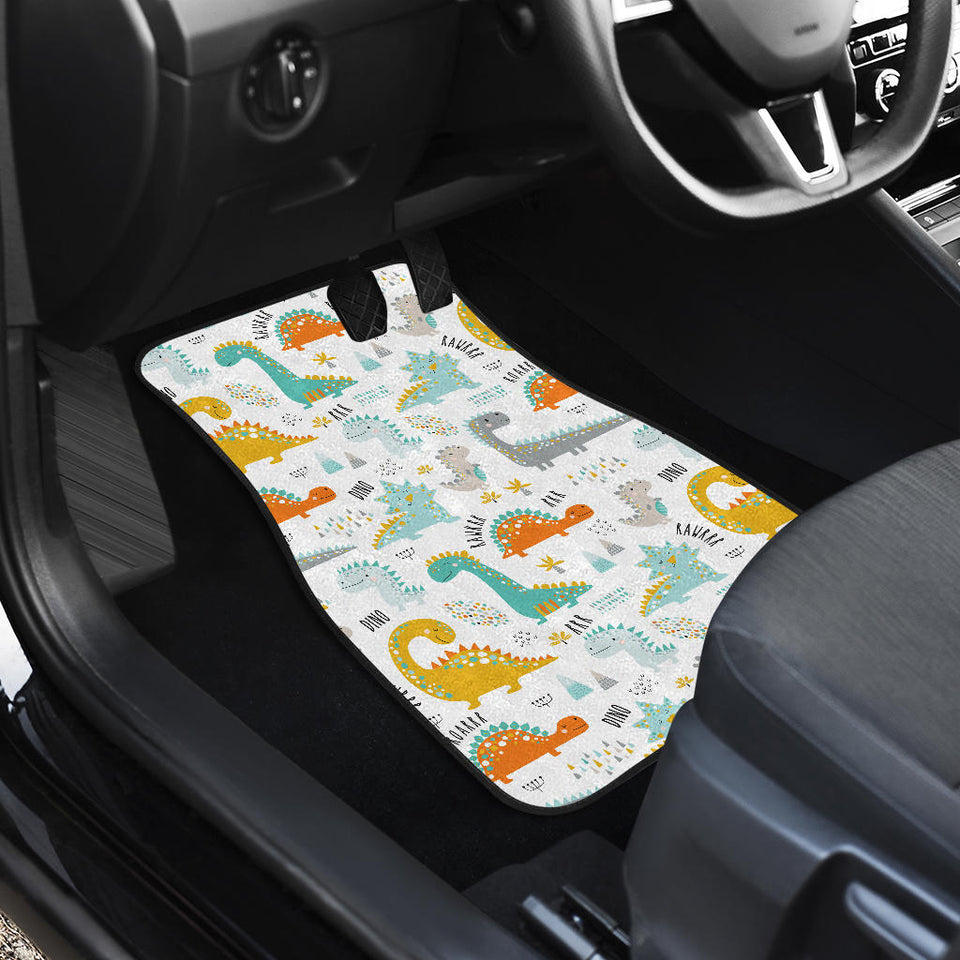 Cute Funny Kids Dinosaurs Pattern Front Car Mats