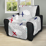 Airplane cloud grey background Recliner Cover Protector