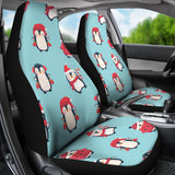 Cute Penguin Christmas  Design Pattern  Universal Fit Car Seat Covers