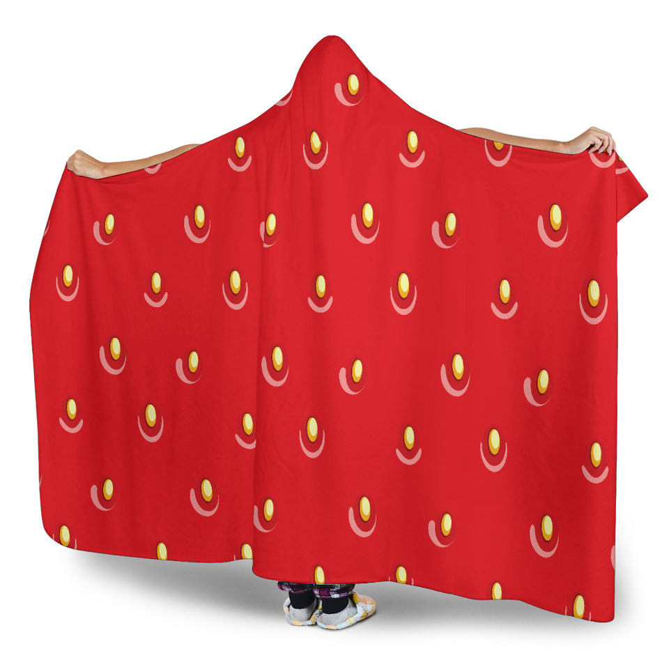 Strawberry Texture Skin Pattern Hooded Blanket