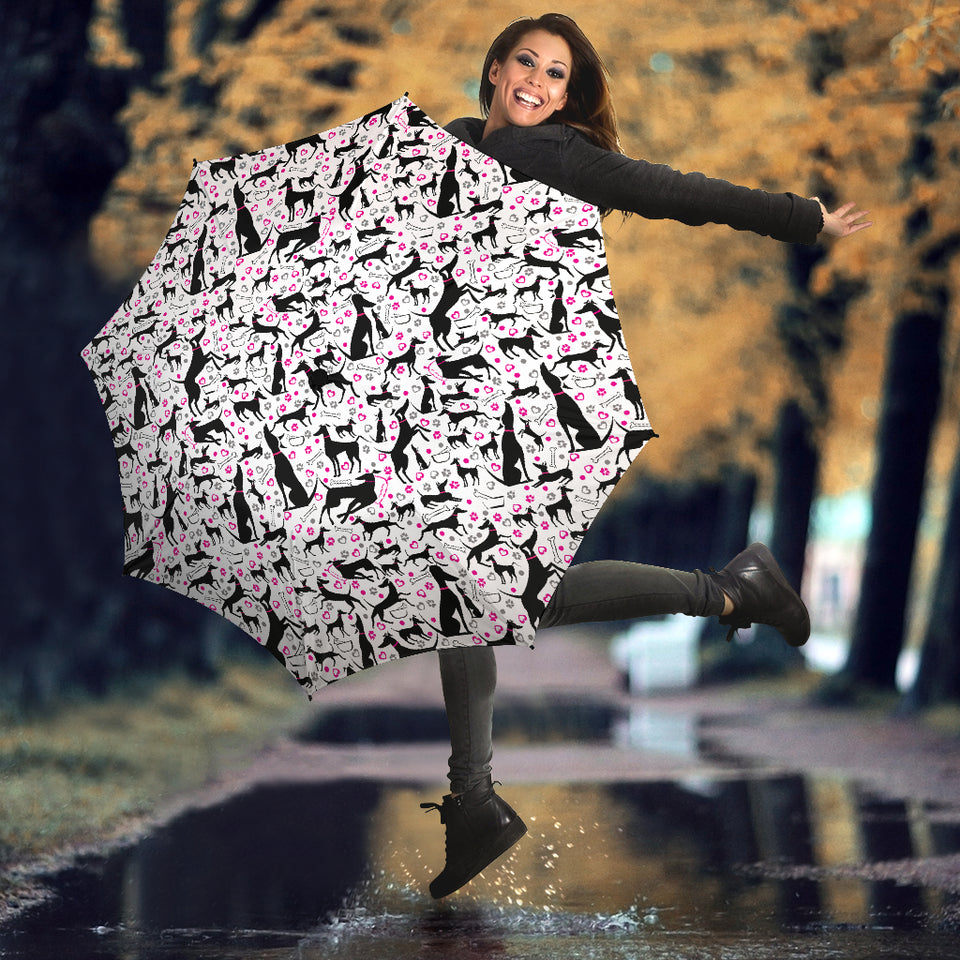 Greyhound Pattern Print Design 02 Umbrella