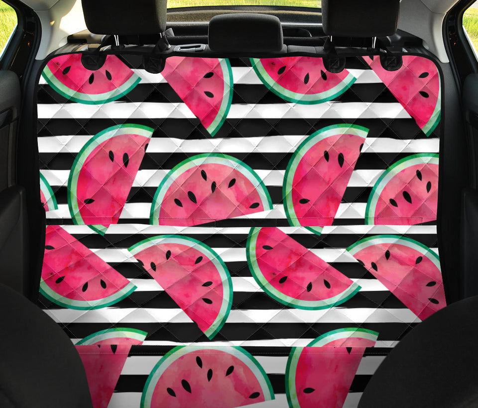 Watercolor Paint Textured Watermelon Pieces Dog Car Seat Covers