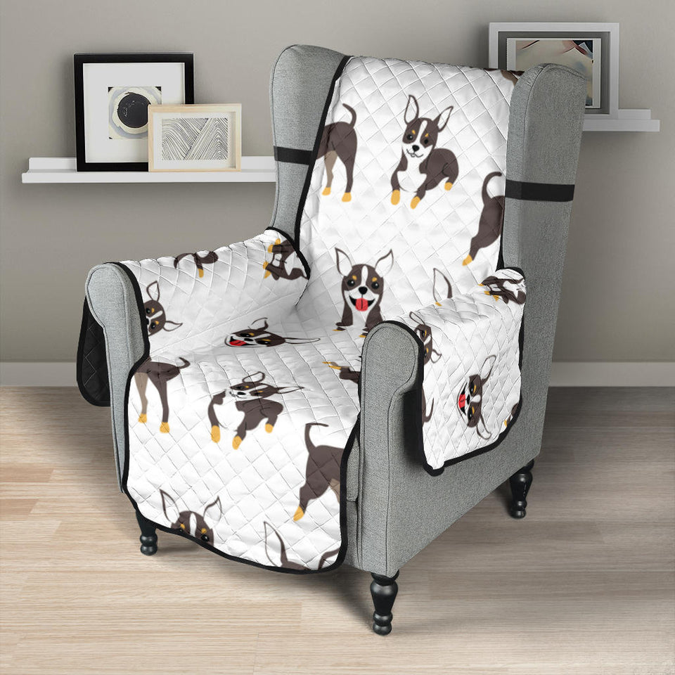 Chihuahua dog pattern Chair Cover Protector